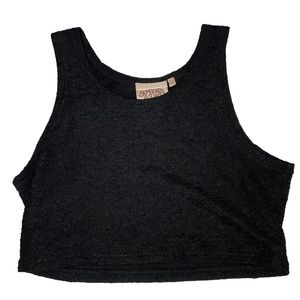 Somedays Loving Textured Crop Tank | Black Crop Top